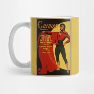 Carmen Revived: A Vintage Poster Tribute Mug